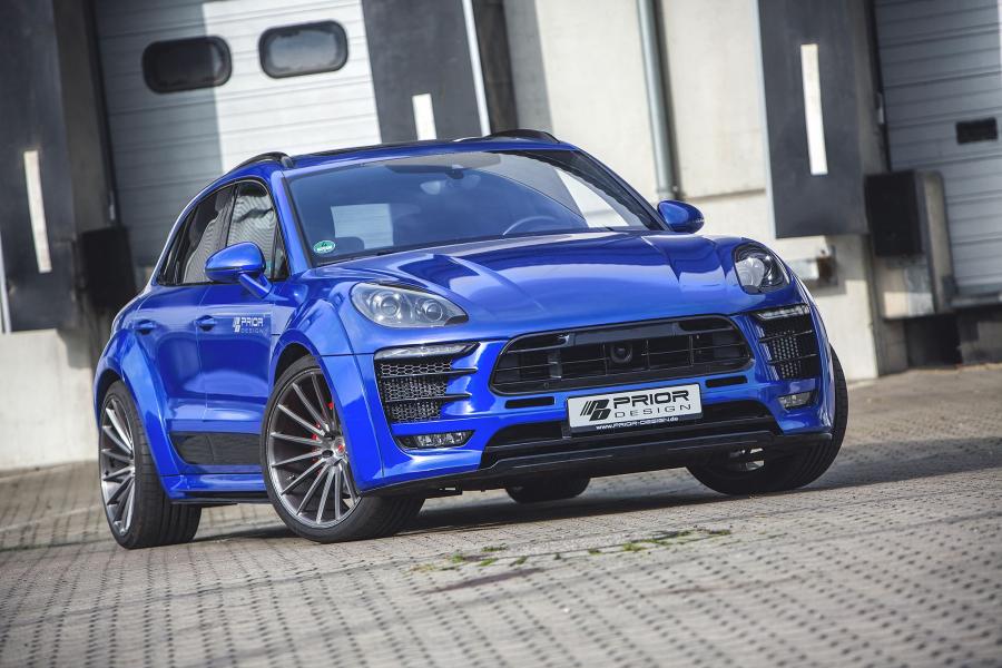 Porsche Macan PD600M Widebody in Blue by Prior-Design '2016